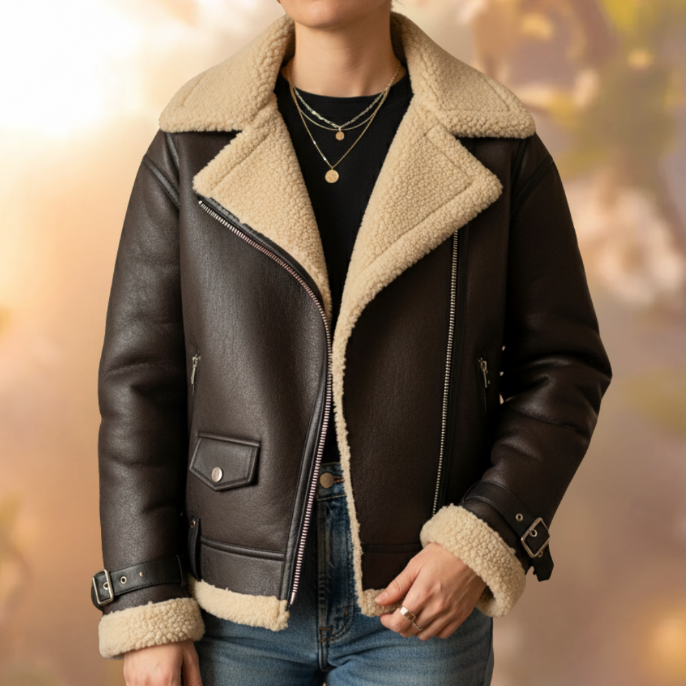 Eleonora® | Jacke aus Echtem Leder